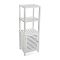 Etajera baie si hol Ramsey, Versa, 37 x 33 x 110.5 cm, lemn, alb