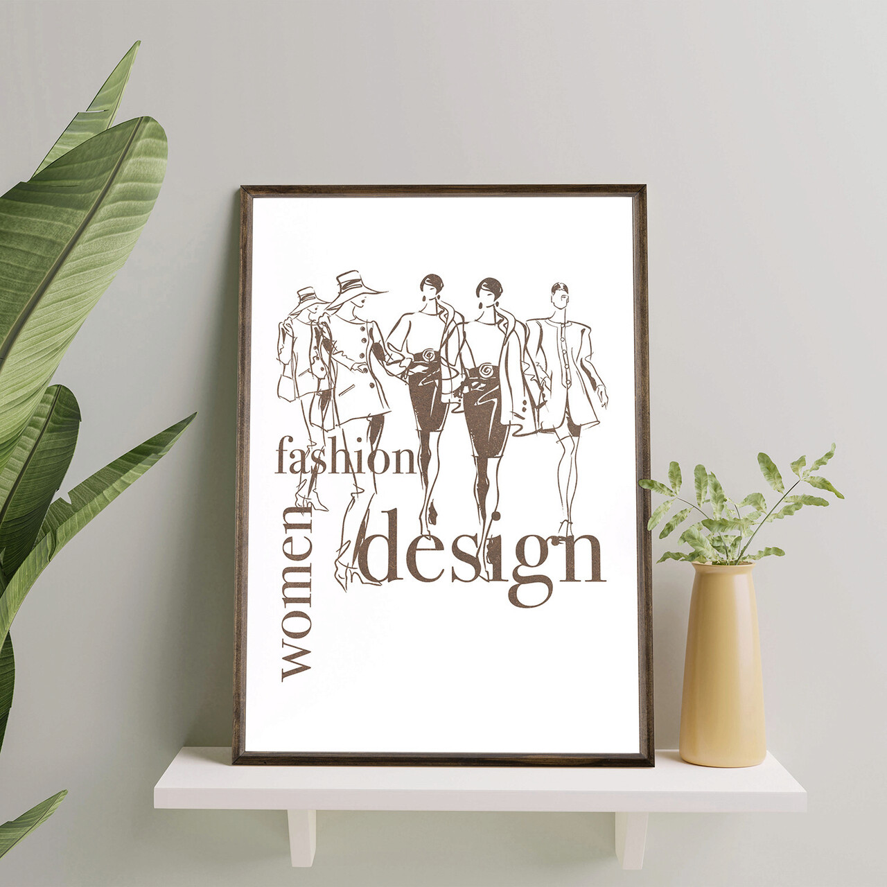 Tablou decorativ TD007 Desenat manual Natural