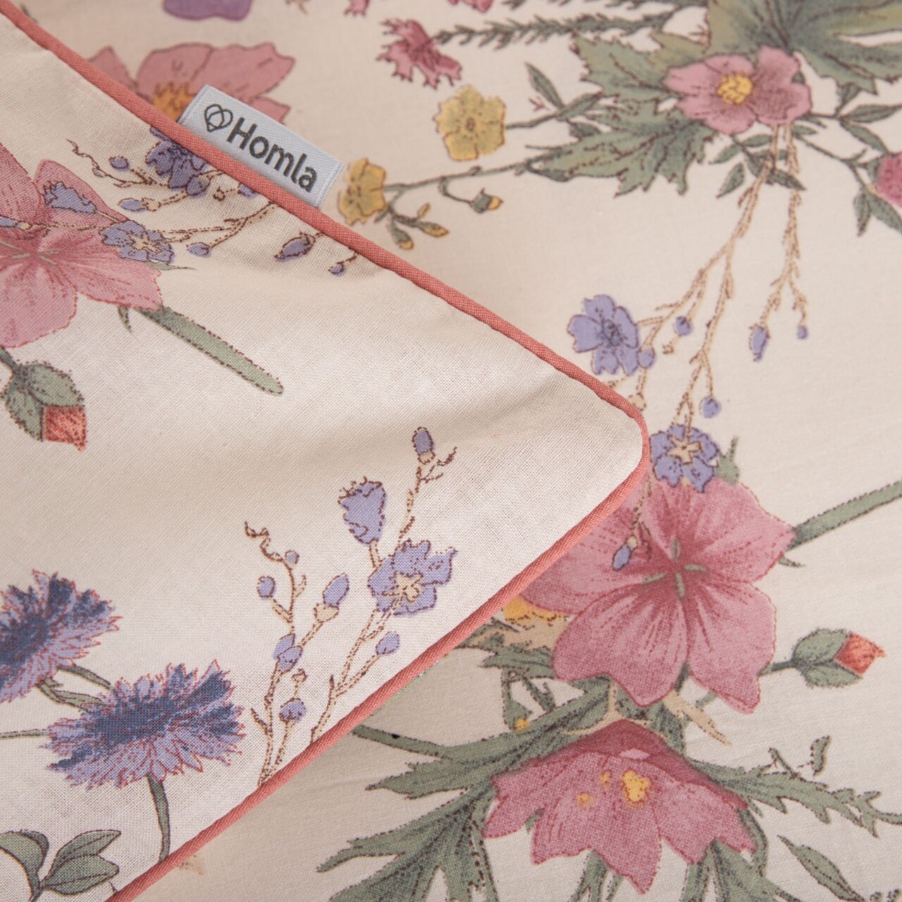 Lenjerie de pat pentru o persoana Meadow Flowers, Homla, 140x200 cm, 2 piese, bumbac, multicolor - view 5