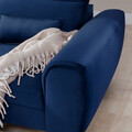Coltar extensibil stanga 4 locuri ELTAP, Foble, 267x196x100 cm, lemn/poliester, albastru inchis