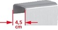 Oglinda suspendabila pe usa, Wenko, Arcadia, 30 x 120 cm, sticla/plastic, negru
