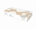 Set 6 cesti cu farfurie, Tognana, Shabby Siena, 250 ml, ceramica, alb