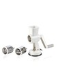 Dispozitiv manual pentru macinat nuci/legume/fructe, Leifheit, plastic/inox, alb