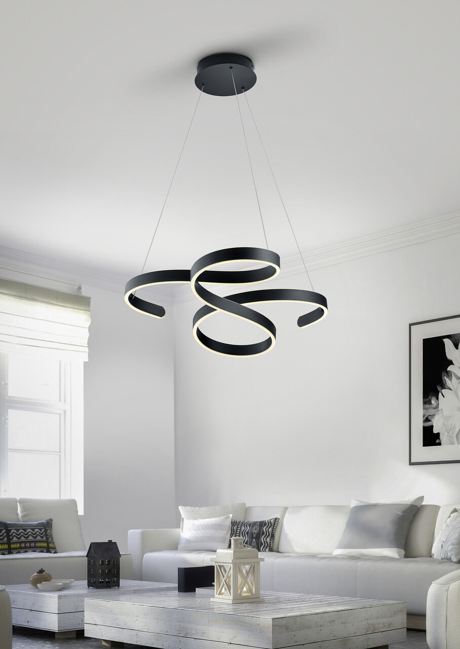 Lustra Francis, TRIO, 72x68x150 cm, 48W, 1x SMD, metal, antracit