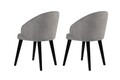 Set scaune 2 piese, Wayland, Bentley, Gri/Negru