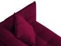 Canapea extensibila, Canna, Mazzini Sofas, 3 locuri, 225x100x85 cm, catifea, rosu vin