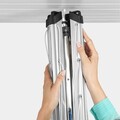 Uscator de rufe rotativ cu 4 brate, Brabantia, Essential Metallic, 40 m capacitate de uscare, otel, gri