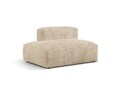 Modul stanga pentru canapea, 2 locuri, Martina-212, Micadoni Home, 133x106x75 cm, velur, bej deschis