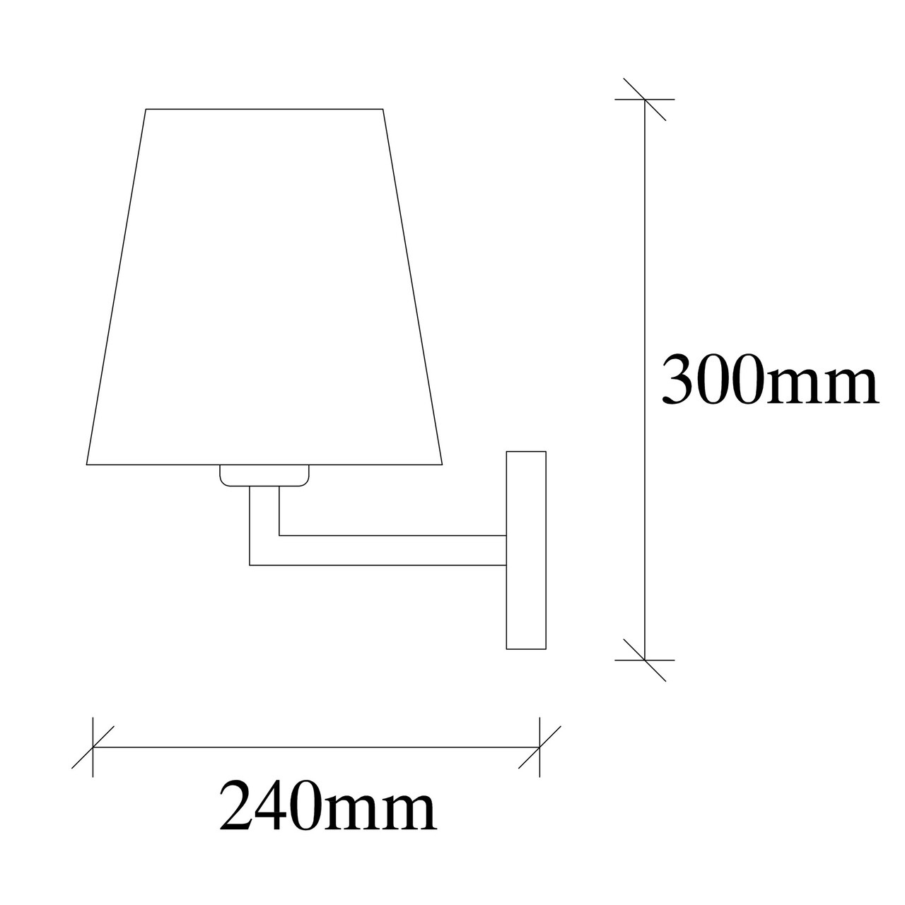 Lampa de perete Opviq Profil, 24x30 cm, E27, 40 W, negru/crem - 2 | YEO