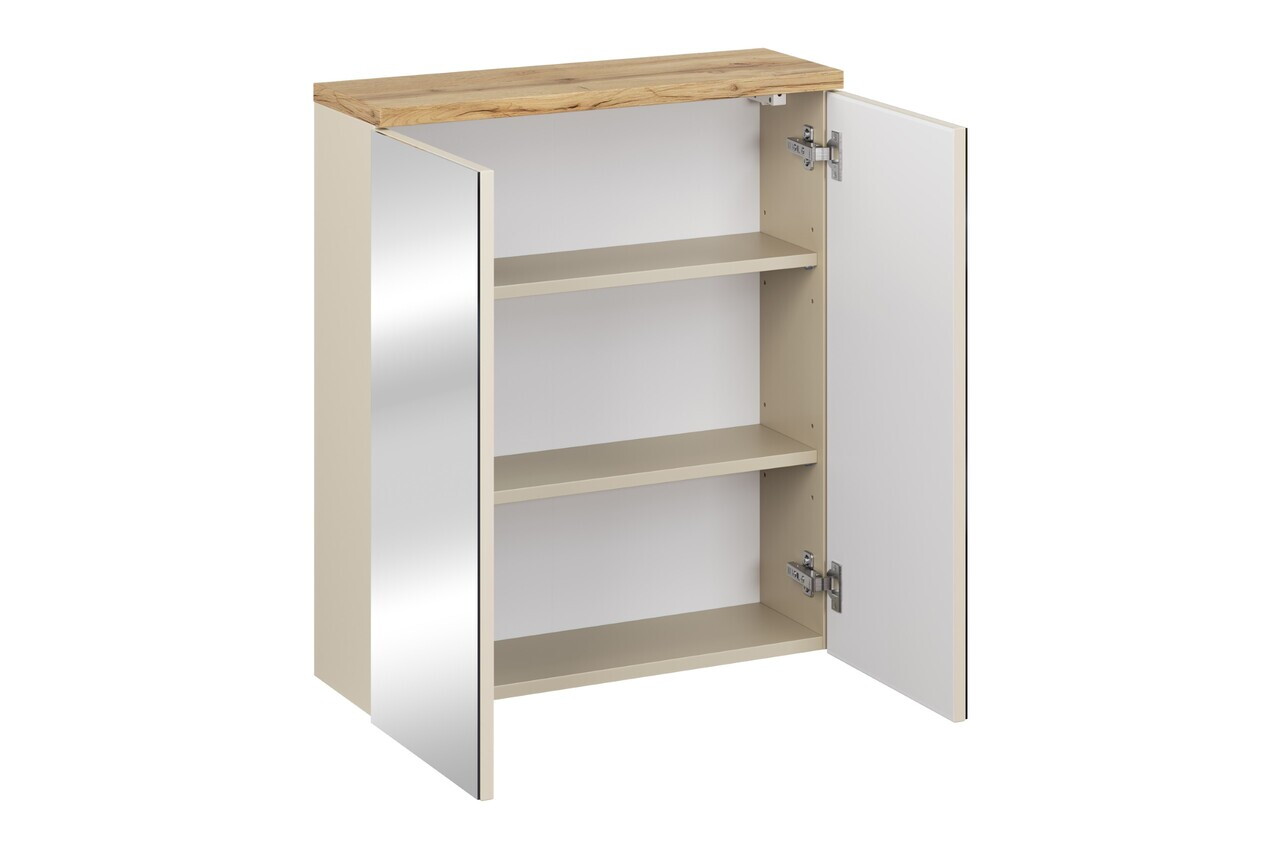 Set mobilier baie Bali Cashmere Wotan Pati 60 cm, dulapuri, masca cu lavoar si cabinet cu oglinda, Comad, MDF/PAL, casmir - view 11
