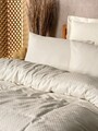 Lenjerie de pat pentru o persoana, Plaid - Cream, Cotton Box, Bumbac Ranforce