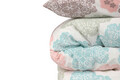 Set cuvertura pique dubla, Andalucia - Turquoise, Eponj Home, Bumbac