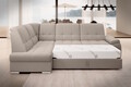 Coltar extensibil stanga 3 locuri ELTAP, LT-18SO, Sado, 272x192x95 cm, lemn/poliester, bej deschis