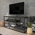 Comoda TV, Zena Home, Lorin, Alb/Negru