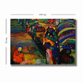 Tablou decorativ, 70100KANDINSKY035, Canvas, Lemn, Multicolor