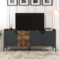 Consola, Hommy Craft, Venedik, 180 x 78 x 35 cm, pal melaminat, nuc/antracit