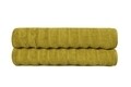 Set 2 prosoape de baie 406, Beverly Hills Polo Club, 70x140 cm, bumbac, verde