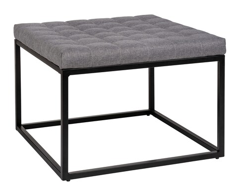 Bancuta, wenko, amandola, 59 x 45.5 x 59 cm, metal/poliester, gri/negru