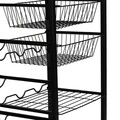 Masa de bar, Puqa Design, Laney, 32x90x86 cm, PAL, Pin Atlantic / Negru
