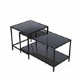 Set masute de cafea, Hanah Home, Perla, Negru / Fume