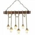 Candelabru All Design, handmade, 100x120x15 cm, Beige Walnut
