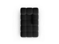 Sezlong living dreapta 1 loc, Bellis, Micadoni Home, BL, 157x97x62 cm, catifea, negru