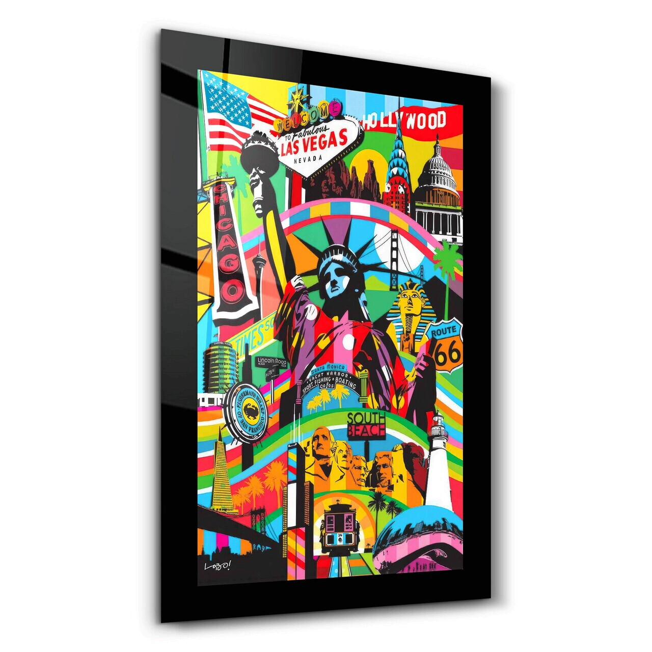 Tablou decorativ, SPR-1136, Dimensiuni: 70 x 110 cm, Multicolor — imaginea 5