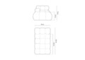 Sezlong living stanga 1 loc, Bellis-51, Micadoni Home, 155x94x70 cm, catifea, verde bottle