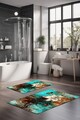 Set covorase de baie, Cartwright, CT-5384, Poliester, Multicolor