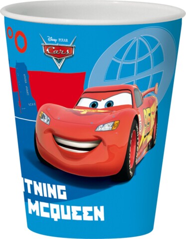 Pahar 3D Cars, Disney, 350 ml, plastic