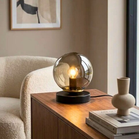 Lampa de masa, L'essentiel Maison, 780SGN4847, Fumuriu