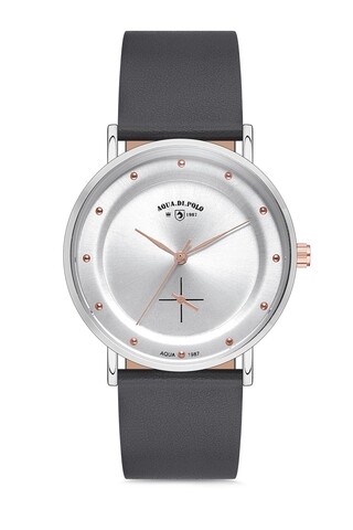Ceas pentru dama APSV1 – A9055, Aqua Di Polo, metal/piele, negru/auriu Aqua Di Polo imagine noua 2022