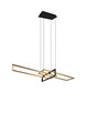 Lustra Salinas, TRIO, 110x40x150 cm, 34W, 1x SMD, metal, bronz mat/negru