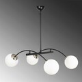 Lustra, Opviq, 892OPV1441, Metal, Alb/Negru