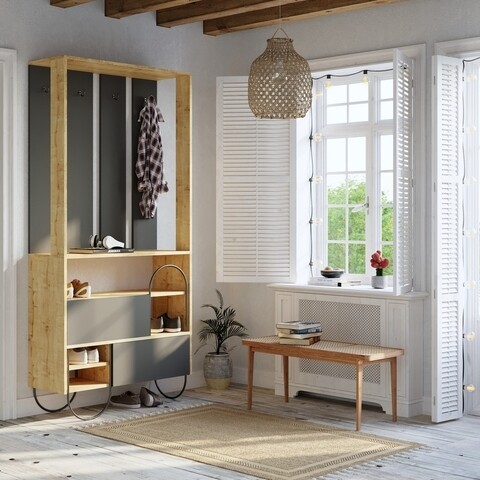 Dulap pentru haine Imaj 220, Vella, 180x52x192 cm, multicolor mezoni.ro