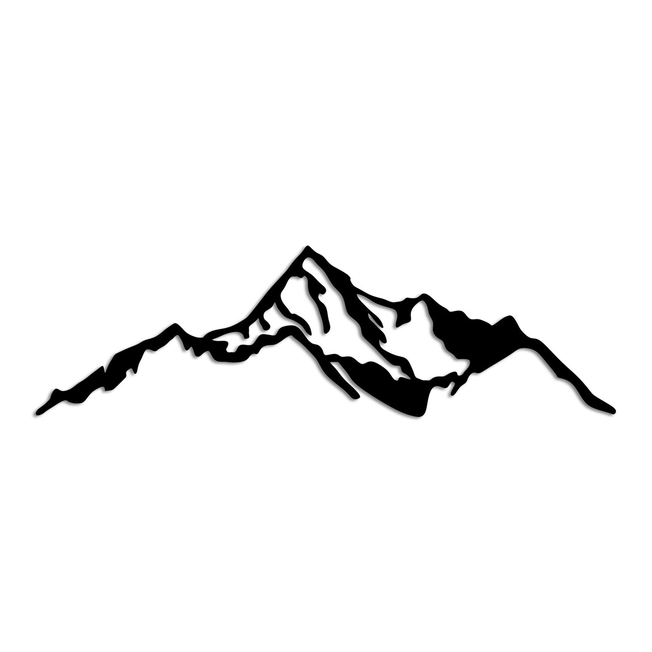 Decoratiune de perete, Mountain, Dimensiuni: 67 x 20 cm, Negru - view 5