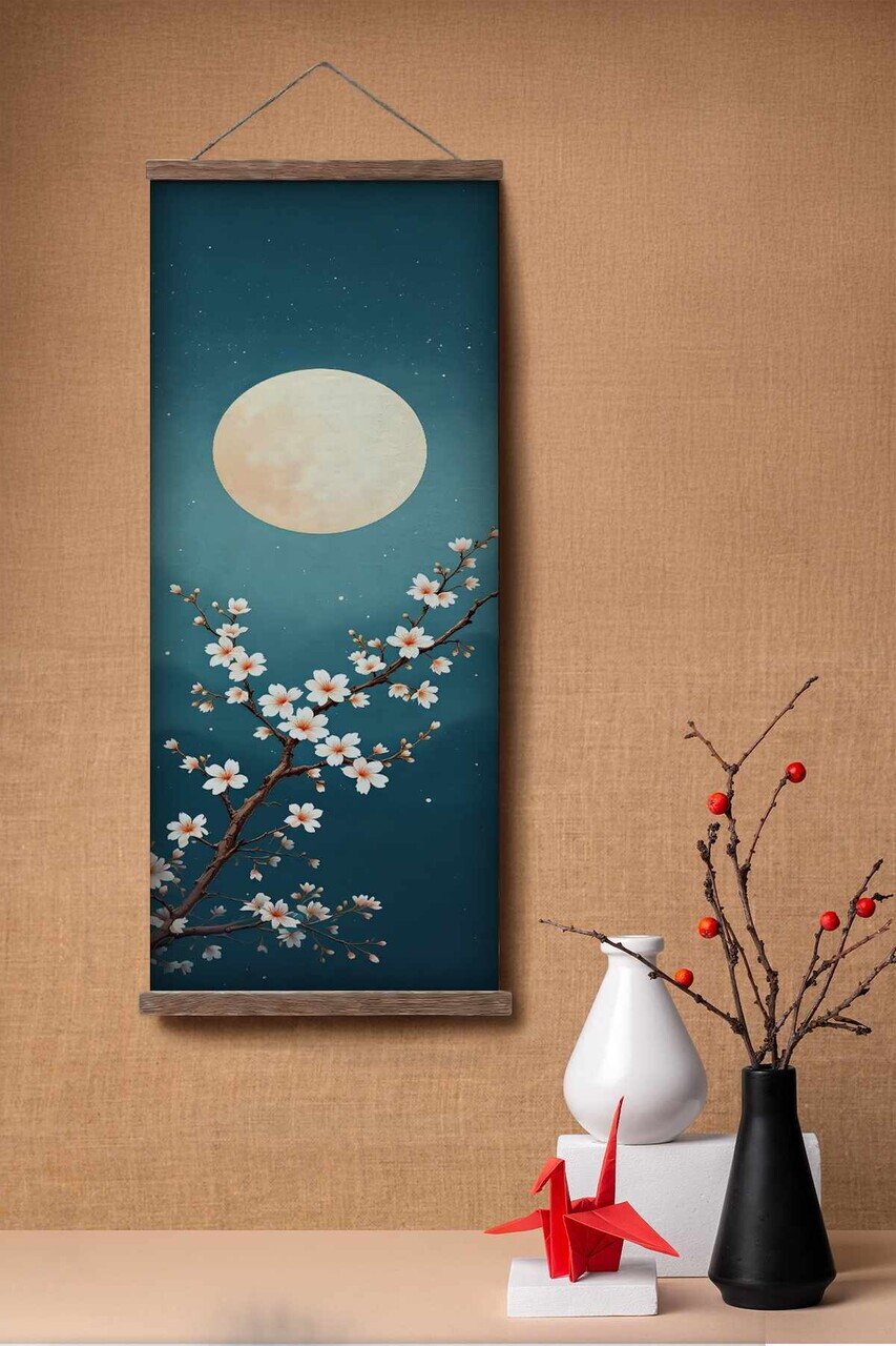 Tablou decorativ, ARTJPNPSTRDK25, Lemn masiv, Pictura pe canvas, Multicolor - view 2