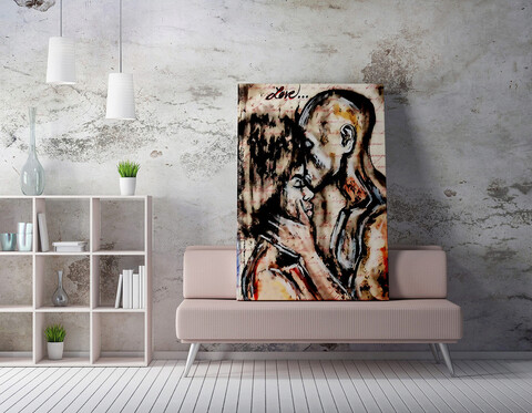 Tablou decorativ, wy188 (70 x 100), 50% bumbac / 50% poliester, canvas imprimat, multicolor