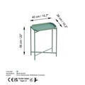 Masuta de cafea, Cerritos, Shb-009-D, 26x56x40 cm, Metal, Verde