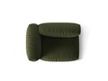 Modul stanga pentru canapea, 1 loc, Martina-169, Micadoni Home, 121x106x75 cm, tesatura structurata catifelata, verde