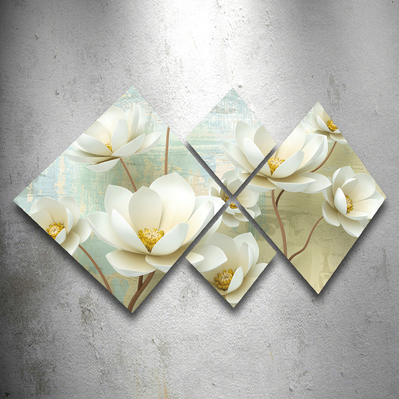 Set 4 tablouri decorative, 4MDF1604059651, MDF, Imprimat UV, Multicolor - 1 | YEO