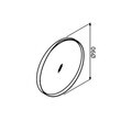 Oglinda decorativa, Hanah Home, Moonlight 90 v2, Gri Mat