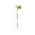 Aplica de perete, Fulgor, 942FLG2124, Metal, Auriu