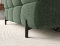 Coltar extensibil dreapta 3 locuri ELTAP, LT-35AMO, Felro, 285x181x93 cm, lemn/poliester, verde inchis