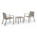 Set mobilier de gradina 3 piese, Auri, Bizzotto, grej