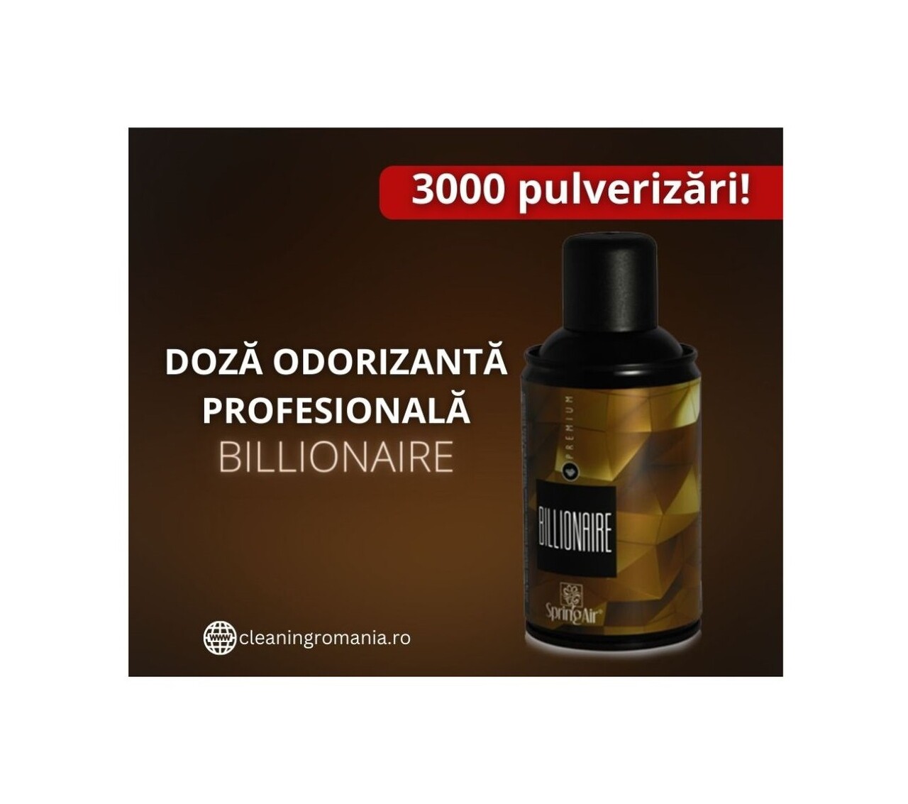 Rezerva odorizant pentru camera Billionaire, 250ml, Spring Air - imagine 2