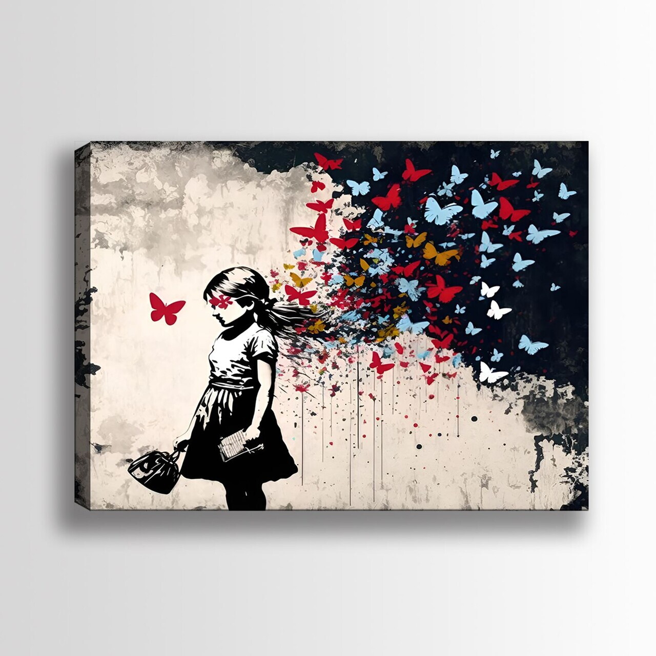 Tablou decorativ, KNV12064, Canvas, Cadru: 100% lemn (grosime: 3 cm), Multicolor — imaginea 3
