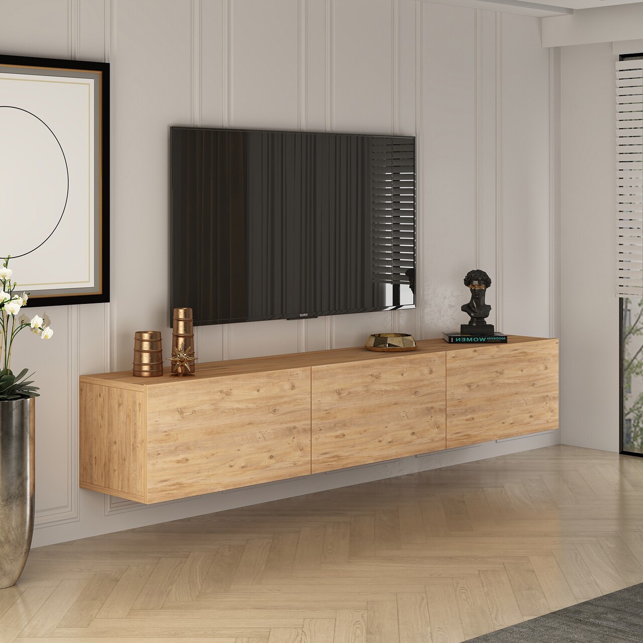 Comoda TV, Puqa Design, West, Maro - 1 | YEO