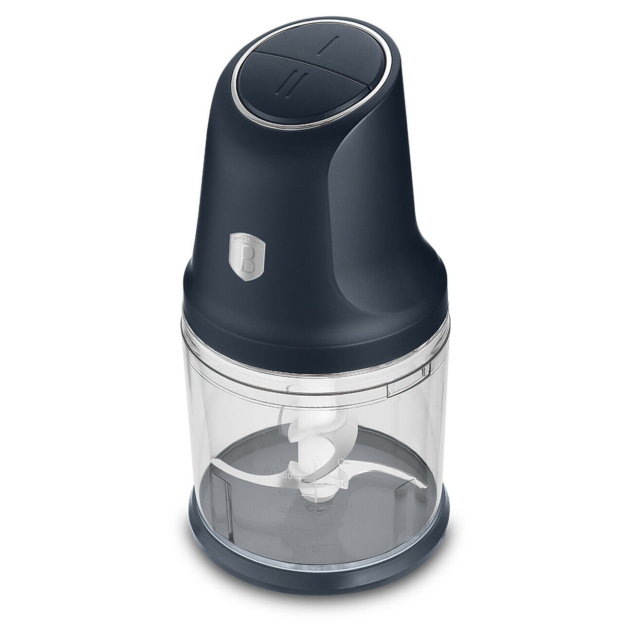 Tocator 2 in 1 Berlinger Haus, Deep Sea, 1 L, inox/plastic, albastru mat/transparent - imagine 2