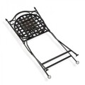 Scaun pentru gradina/terasa, Versa, Blue Mozaic, 50 x 92 x 39 cm, metal, negru
